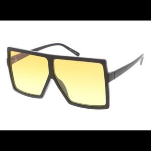 Oversized black sunglasses. NWT
